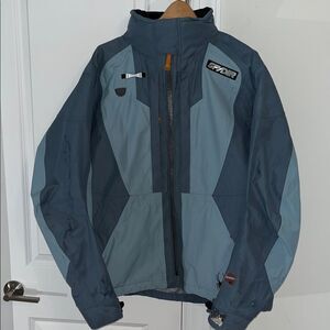 Spyder Dermizax EV Ski Jacket Coat Parka Snowboard Waterproof Shell Nylon L Gray